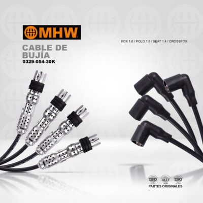 CABLE DE BUJIA/ VOLKSWAGEN FOX 1.6/ CROSSFOX/ POLO 1.6/ SEAT 1.4/ MHW