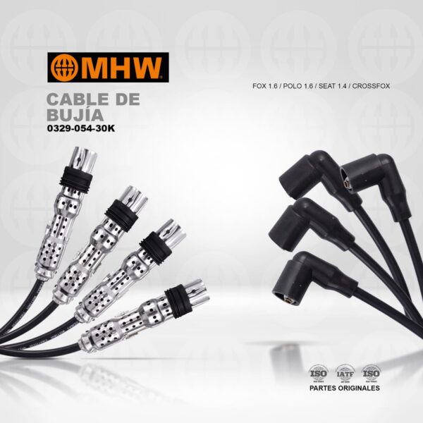 CABLE DE BUJIA/ VOLKSWAGEN FOX 1.6/ CROSSFOX/ POLO 1.6/ SEAT 1.4/ MHW