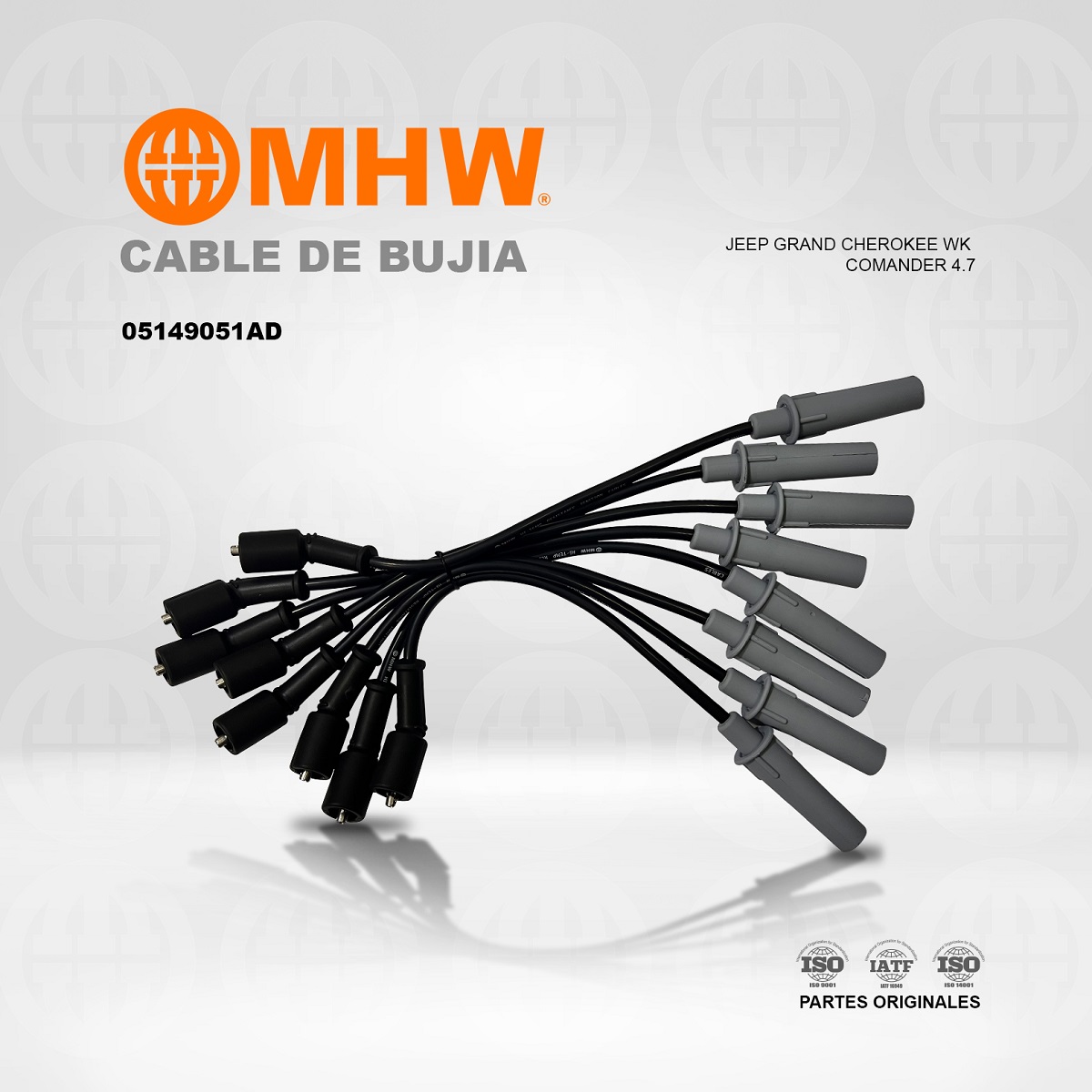 CABLE DE BUJIA JEEP GRAND CHEROKEE WK / COMANDER 4.7 MHW