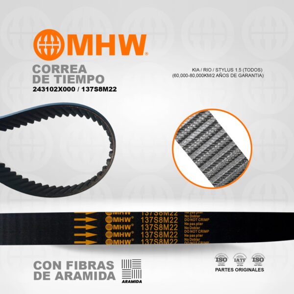 CORREA DE TIEMPO KIA / RIO / STYLUS 1.5 (TODOS) MHW