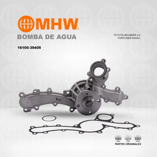 BOMBA DE AGUA TOYOTA 4RUNNER 4.0 2003-2008 / FORTUNER, HILUX KAVAK 4.0 MHW