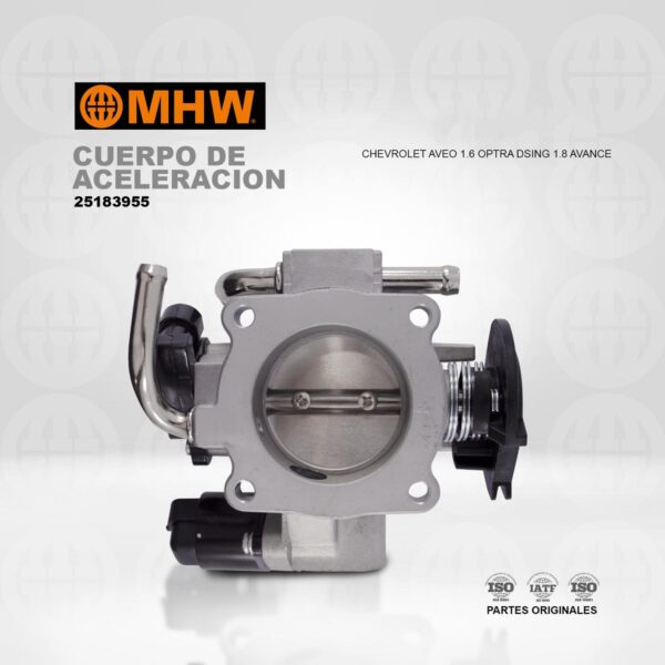 CUERPO DE ACELERACION CHEVROLET AVEO 1.6 OPTRA HATCHBACK 1.8 (3 TUBOS) MHW