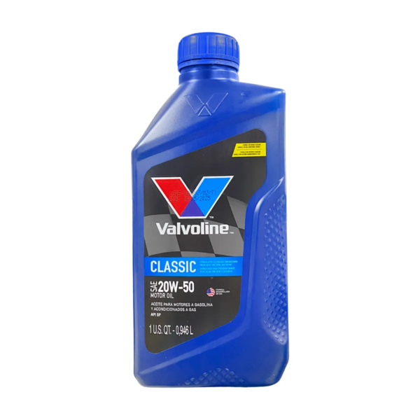 ACEITE SAE 20W50 MINERAL / VALVOLINE