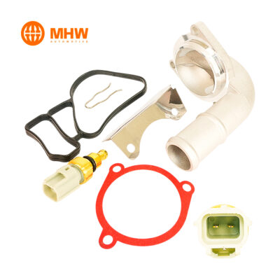 CODO TOMA DE AGUA FORD FIESTA POWER, MAX, MOVE/ ECOSPORT 1.6 CON EMPACADURA Y VALVULA DE TEMPERATURA MHW