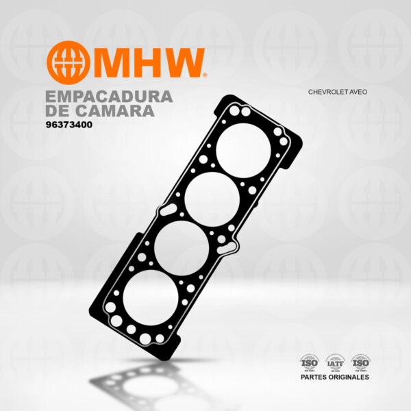 EMPACADURA DE CAMARA CHEVROLET AVEO 2 HUECOS (AMIANTO) MHW
