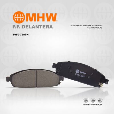 PASTILLAS DE FRENO DELANTERA/ JEEP GRAN CHEROKEE WK (06-10) (SEMI-METALICA) MHW