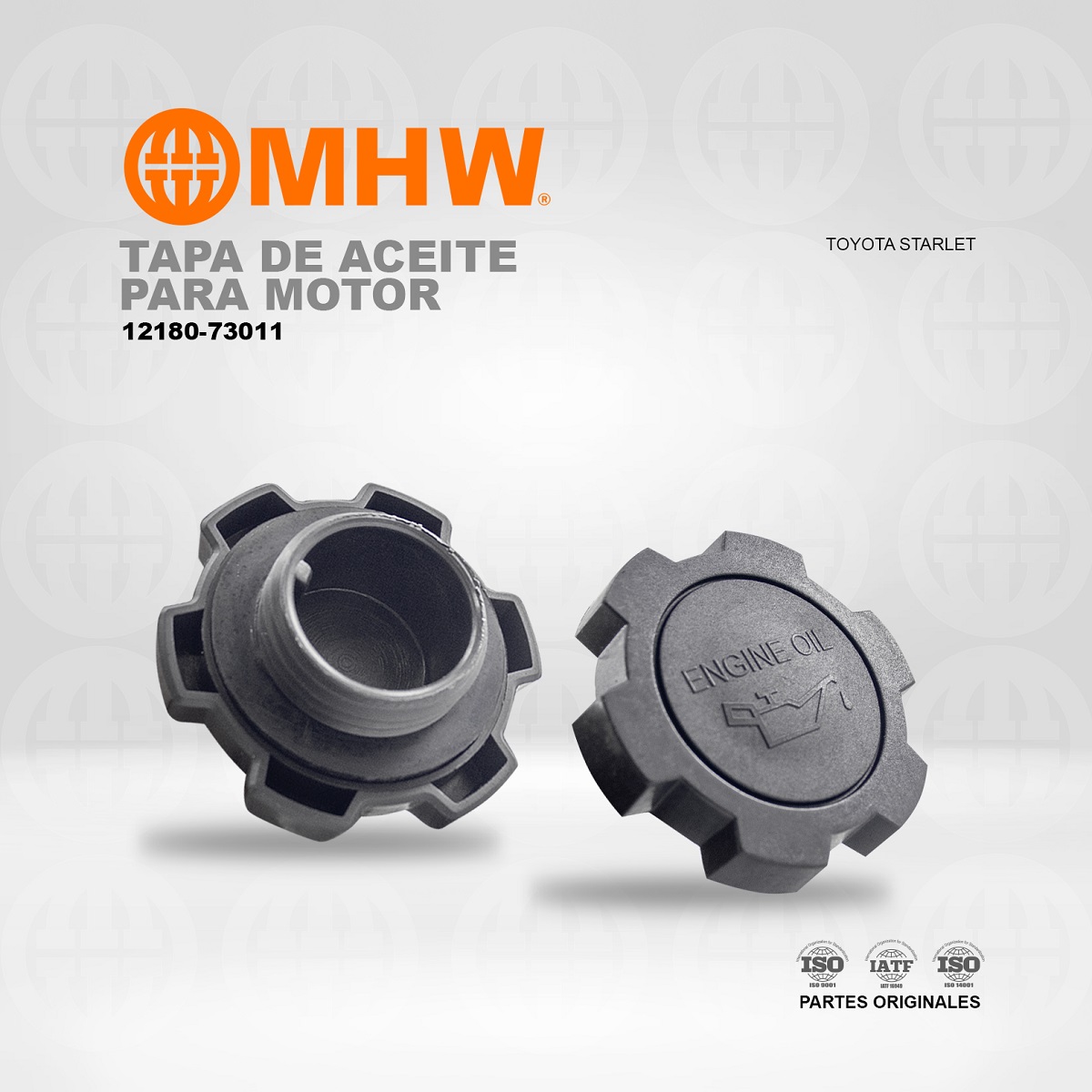 TAPA DE ACEITE PARA MOTOR TOYOTA COROLLA AVILA 85-90/ COROLLA BABY CAMRY, SAPITO 98-02 MHW