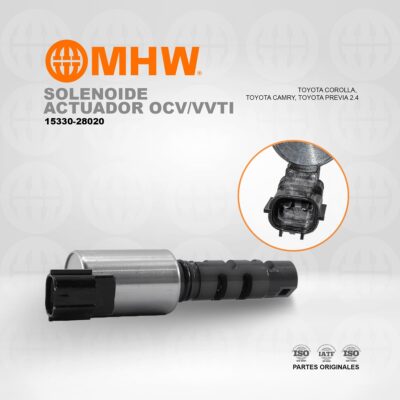 SOLENOIDE ACTUADOR OCV/VVTI TOYOTA COROLLA, TOYOTA CAMRY, TOYOTA PREVIA 2.4 MHW