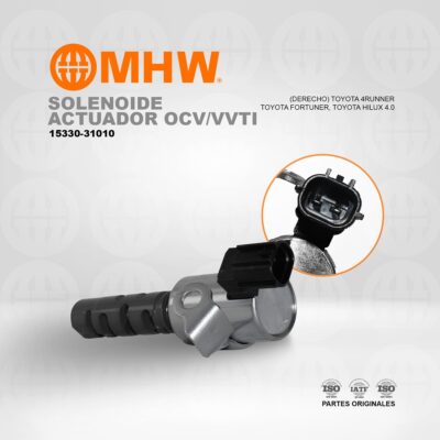 SOLENOIDE ACTUADOR OCV/VVTI (DERECHO) TOYOTA 4RUNNER, TOYOTA FORTUNER, TOYOTA HILUX 4.0 MHW