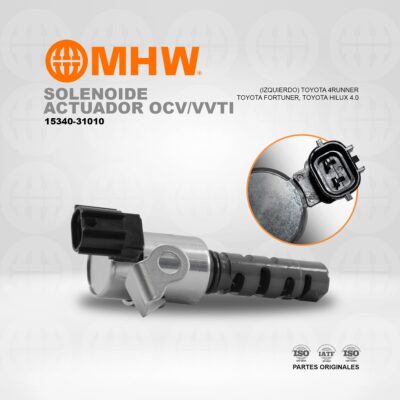 SOLENOIDE ACTUADOR OCV/VVTI (IZQUIERDO) TOYOTA 4RUNNER, TOYOTA FORTUNER, TOYOTA HILUX 4.0 MHW