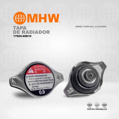 TAPA DE RADIADOR CHEVROLET GRAND VITARA 4CIL. 2.0 (0.9 BAR) MHW