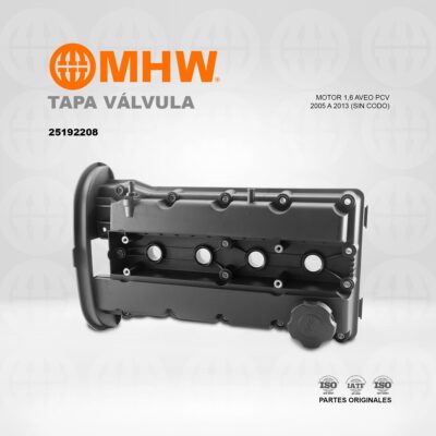 TAPA VALVULA MOTOR 1.6 AVEO PCV 05-13 (SIN CODO) MHW