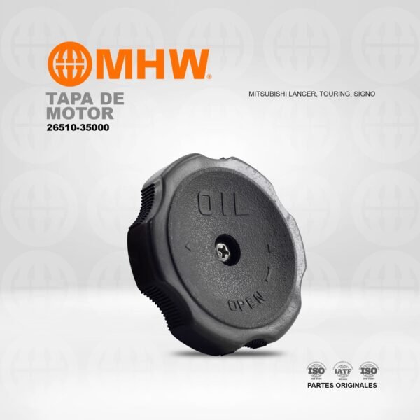 TAPA DE ACEITE MOTOR MITSUBISHI LANCER, TOURING, SIGNO MHW