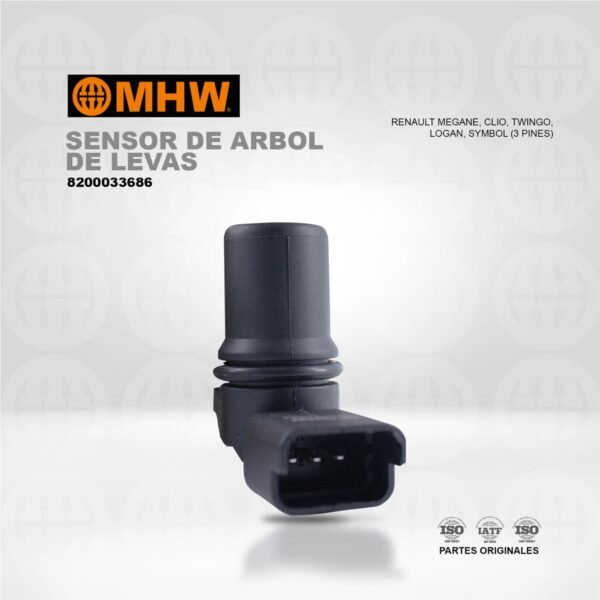 SENSOR ARBOL DE LEVAS RENAULT MEGANE / CLIO / TWINGO / LOGAN / SYMBOL / KANGOO / SCENIC / LAGUNA (3 PINES) MHW