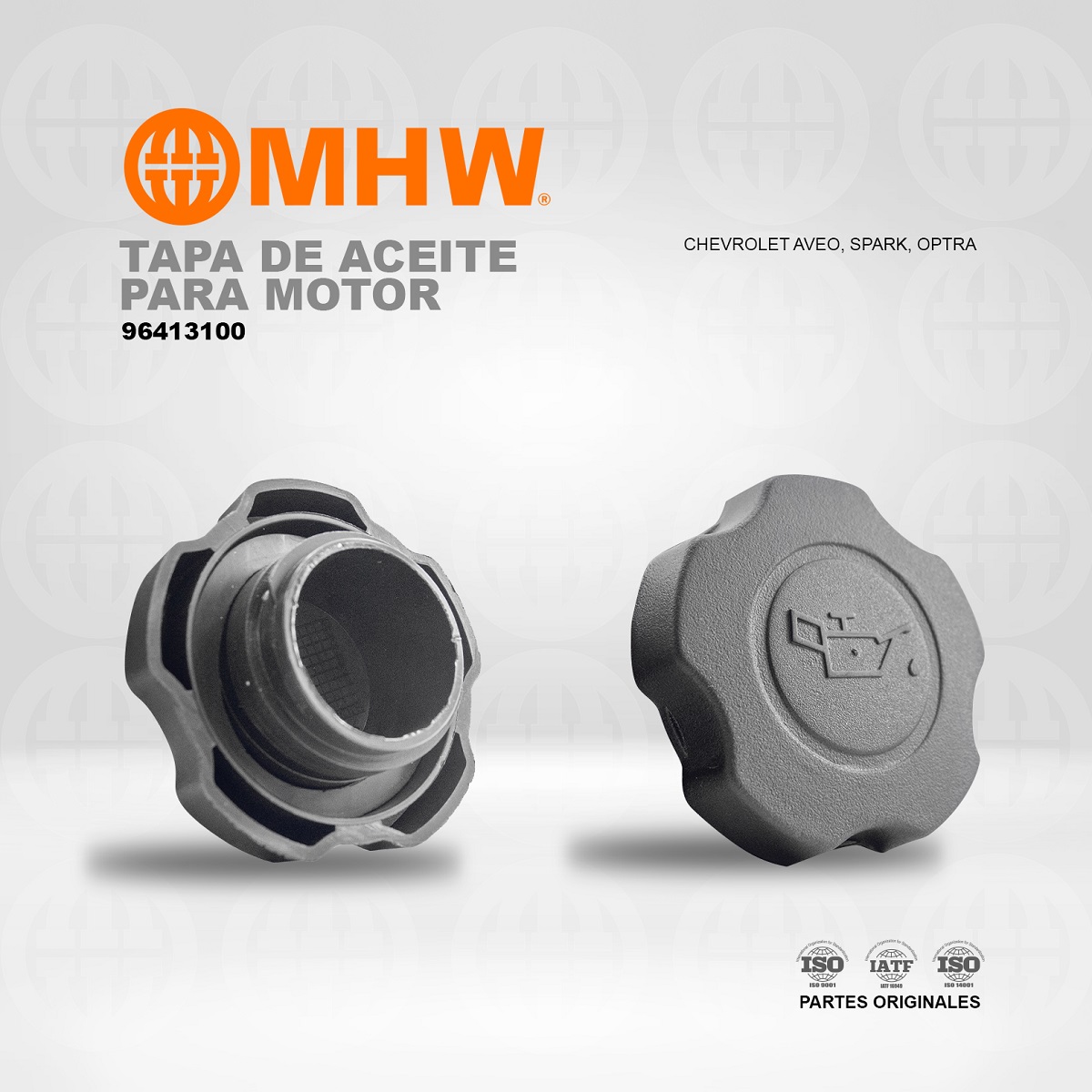 TAPA DE ACEITE PARA MOTOR CHEVROLET AVEO LT. LS 1.6 SPARK MHW