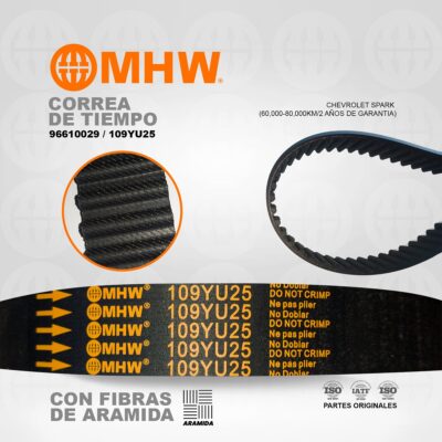 CORREA DE TIEMPO CHEVROLET SPARK / MITSUBISHI LANCER CS3A / GLX 1.6 (4G18) MHW