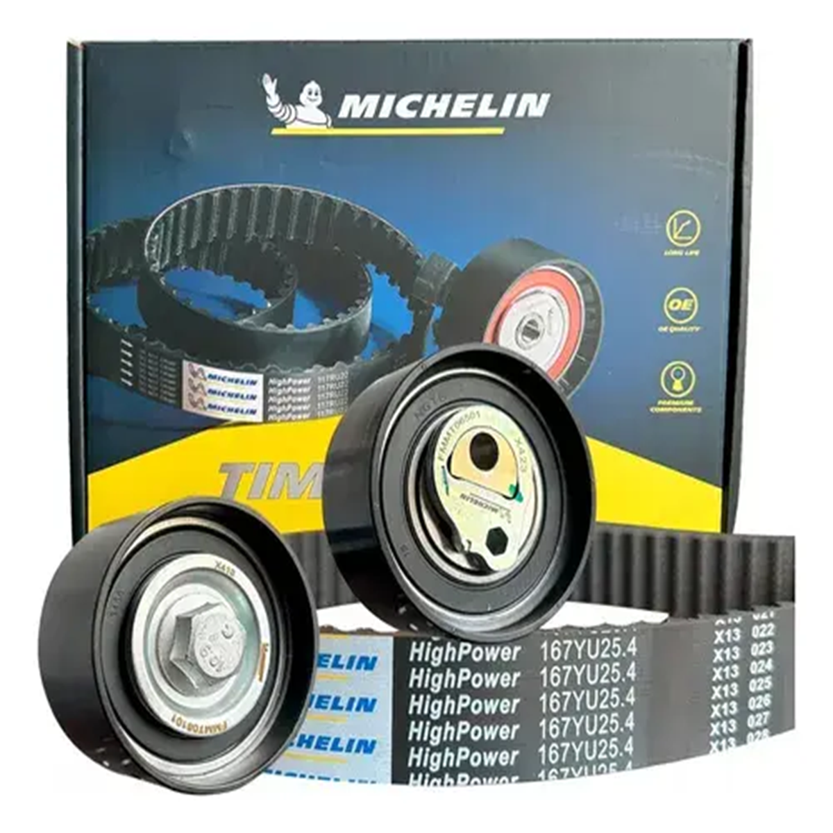 KIT CORREA DE TIEMPO ARAUCA X1 A1 QQ6 HNBR/ MICHELIN