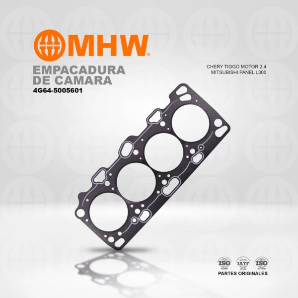 EMPACADURA DE CAMARA CHERY TIGGO MOTOR 2.4 / MITSUBISHI PANEL L300 (AMIANTO) MHW