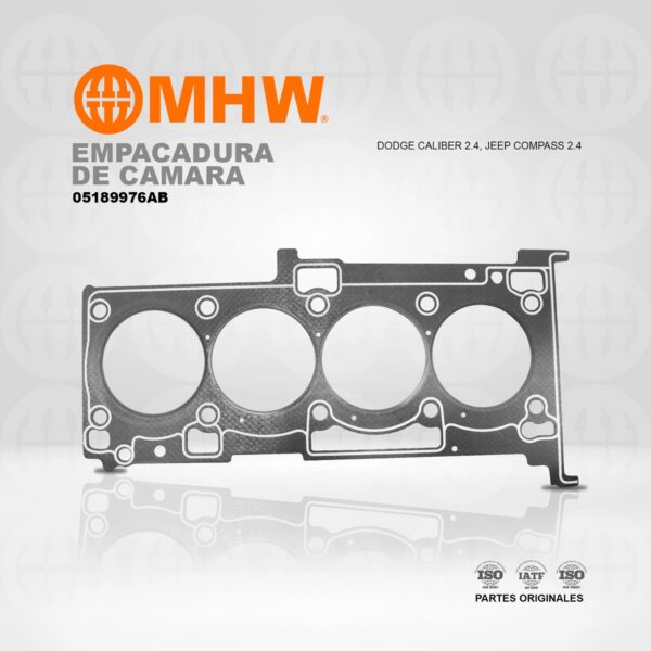 EMPACADURA DE CAMARA DODGE CALIBER 2.4, JEEP COMPASS 2.4 (AMIANTO) MHW