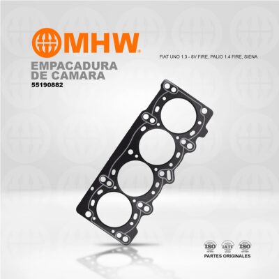 EMPACADURA DE CAMARA FIAT UNO 1.3 - 8V FIRE, PALIO 1.4 FIRE, SIENA (AMIANTO) MHW