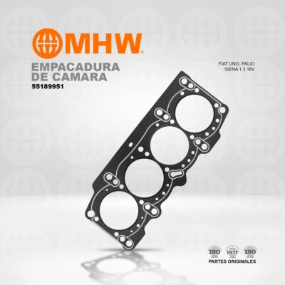 EMPACADURA DE CAMARA FIAT UNO, PALIO, SIENA 1.3 16V (AMIANTO) MHW