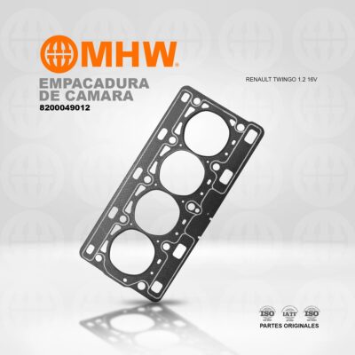 EMPACADURA DE CAMARA RENAULT TWINGO 1.2 16V (AMIANTO) MHW