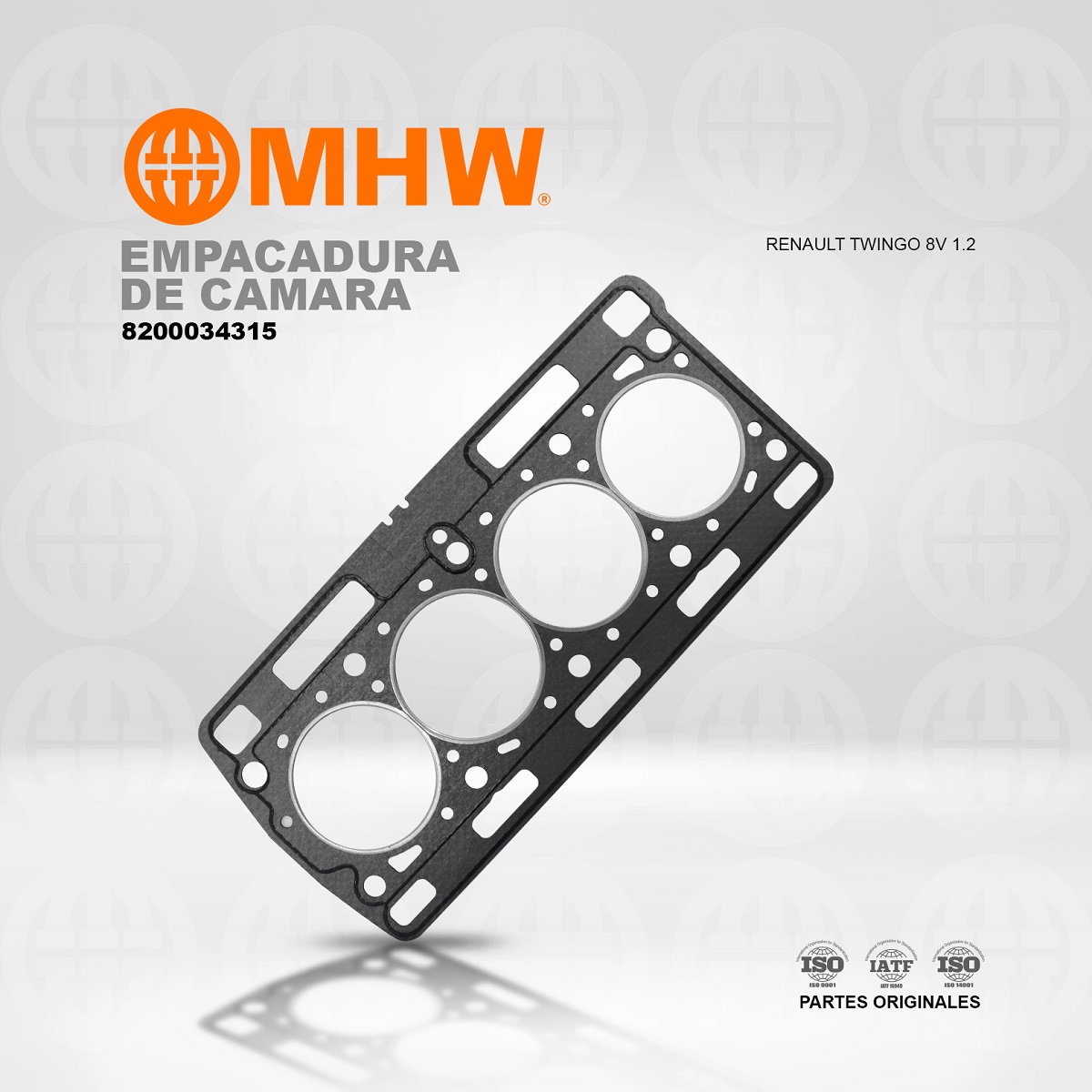 EMPACADURA DE CAMARA RENAULT TWINGO 8V 1.2 (AMIANTO) MHW