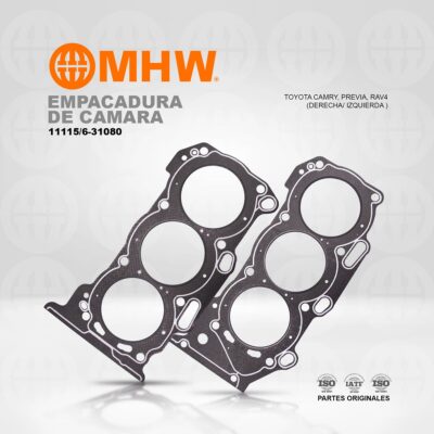 EMPACADURA DE CAMARA TOYOTA CAMRY, PREVIA, RAV4 (DERECHA/ IZQUIERDA ) (AMIANTO) MHW