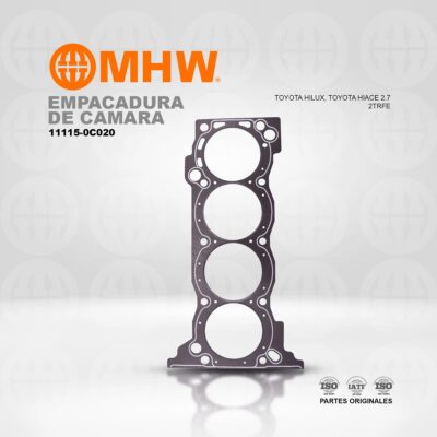 EMPACADURA DE CAMARA TOYOTA HILUX, TOYOTA HIACE 2.7 2TRFE MHW