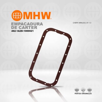 EMPACADURA DE CARTER CHEVROLET SUPER CARRY/ SAIC WULING/ CHERY QQ 8V MHW