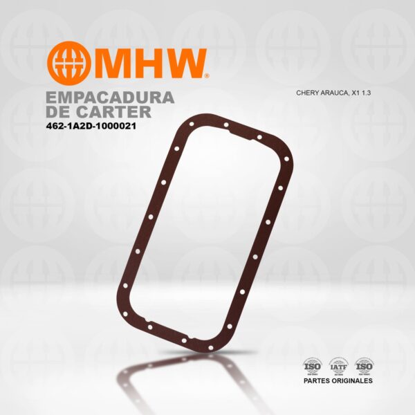 EMPACADURA DE CARTER CHEVROLET SUPER CARRY/ SAIC WULING/ CHERY QQ 8V MHW