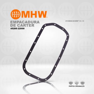 EMPACADURA DE CARTER HYUNDAI ACCENT, BRISA GETZ 1.3, 1.5 MHW