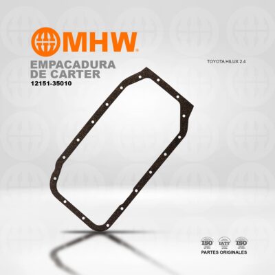 EMPACADURA DE CARTER TOYOTA HILUX 2.4 95-99 MHW
