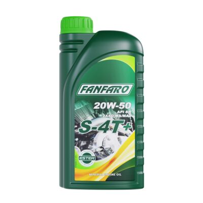 ACEITE MINERAL PARA MOTO FANFARO S-4T+ 20W-50 (ENVASE DE 1L) FANFARO