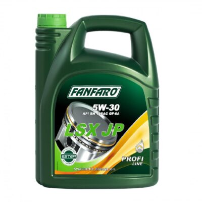 ACEITE SINTETICO PARA MOTORES DE GASOLINA FANFARO LSX JP SAE 5W-30 API SN (ENVASE DE 4 LITROS) FANFARO