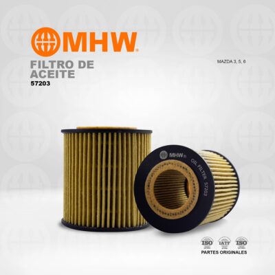 FILTRO DE ACEITE MAZDA 3, 5, 6 MHW