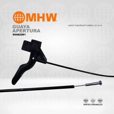 GUAYA APERTURA CAPOT CHEVROLET CORSA 1.3,1.4,1.6 MHW