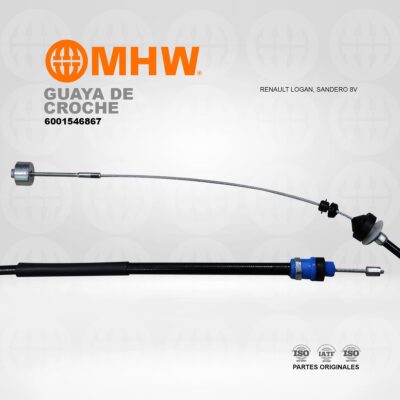 GUAYA DE CROCHE RENAULT LOGAN, SANDERO 8V/ MHW