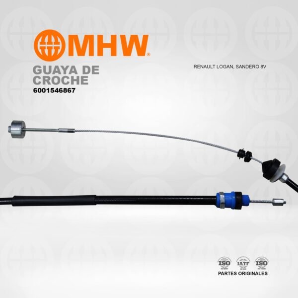 GUAYA DE CROCHE RENAULT LOGAN, SANDERO 8V/ MHW