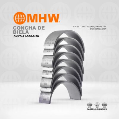 CONCHA DE BIELA KIA RIO / FESTIVA (0.50) SIN DUCTO DE LUBRICACION MHW