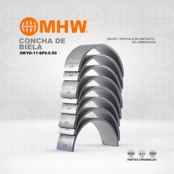 CONCHA DE BIELA KIA RIO / FESTIVA (0.50) SIN DUCTO DE LUBRICACION MHW