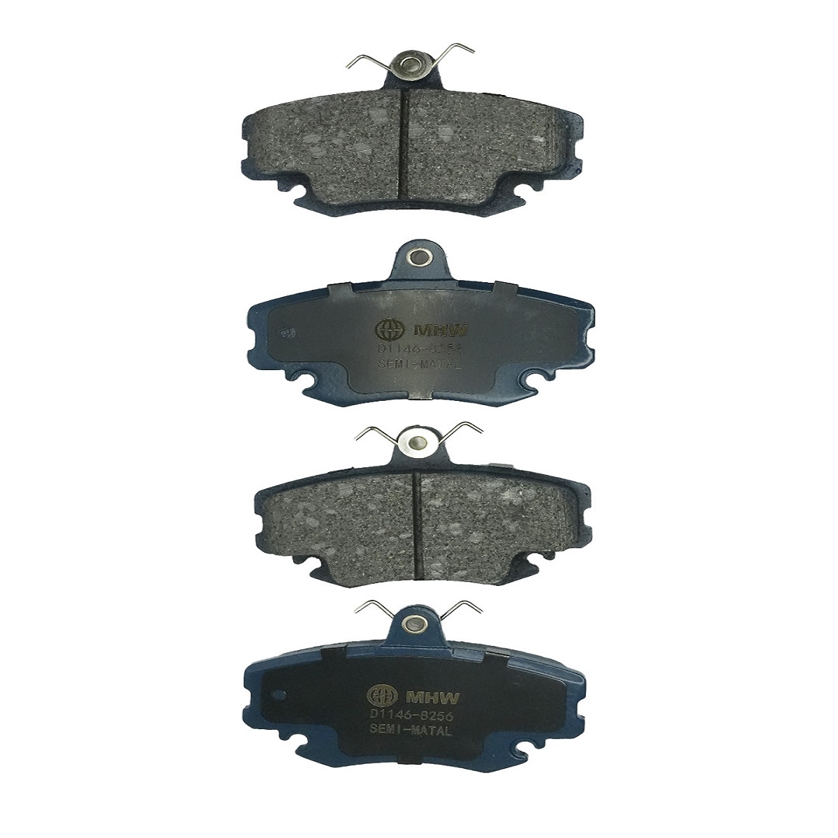 PASTILLA DE FRENO DELANTERA RENAULT LOGAN/ SYMBOL/ CLIO/ TWINGO COLOR GRIS/ SEMI-METALICA/ MHW