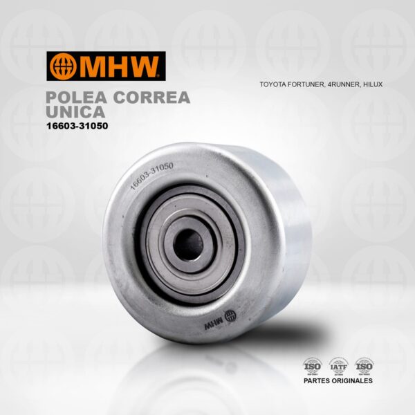 POLEA CORREA UNICA TOYOTA FORTUNER, 4RUNNER, HILUX MHW