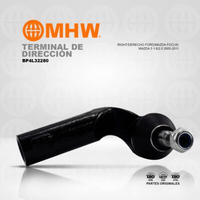 TERMINAL DE DIRECCIÓN DERECHO MAZDA 3 2005-2011, FORD FOCUS 09-12 MHW