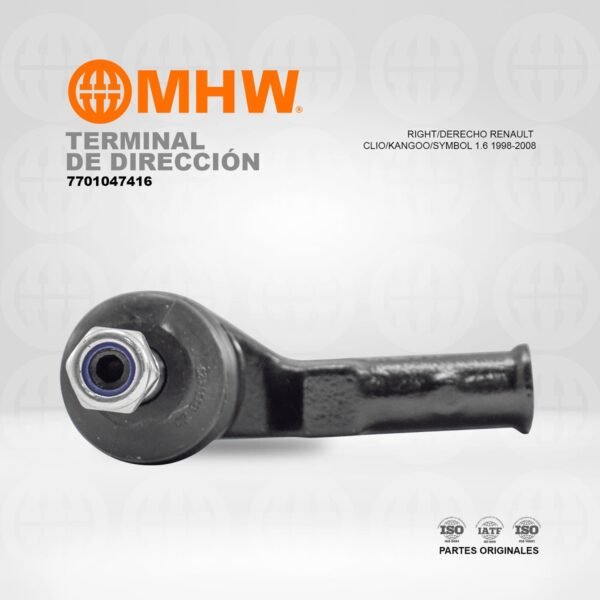 TERMINAL DE DIRECCIÓN DERECHO RENAULT CLIO/KANGOO/SYMBOL 1.6 (98-08) MHW