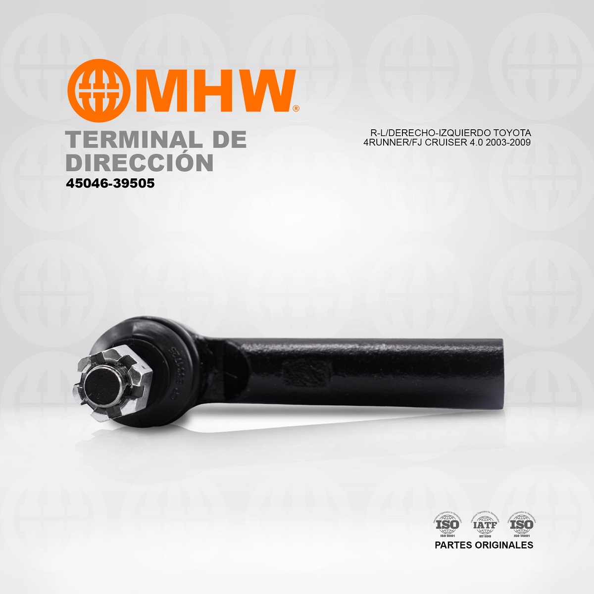 TERMINAL DE DIRECCIÓN R-L/DERECHO-IZQUIERDO TOYOTA 4RUNNER/FJ CRUISER 2003-2009 MHW