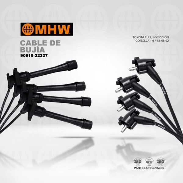 CABLE DE BUJIA TOYOTA FULL INYECCION COROLLA 1.6 / 1.8 98-02 MHW