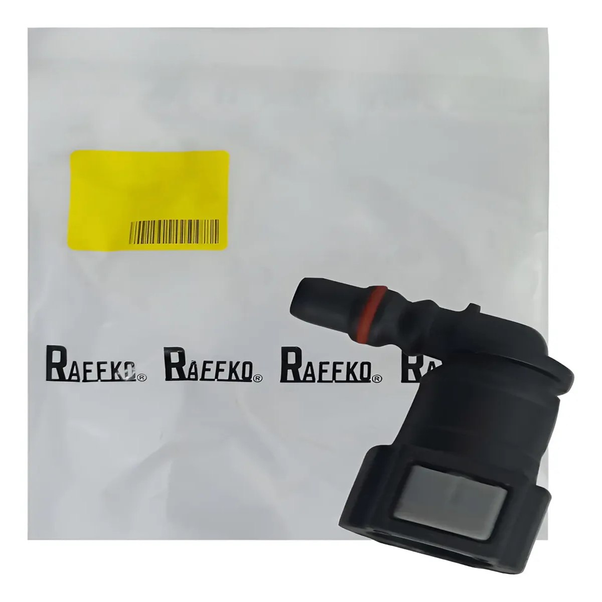 CONECTOR DE GASOLINA GRUESO CURVO 3/8 ACOPLE FLAUTA/ AVEO/ OPTRA/ SPARK/ CORSA/ MONTANA/ LUV DMAX/ FIESTA PALIO/ RAFFKO