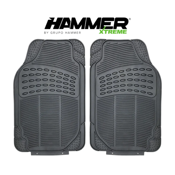 ALFOMBRA UNIVERSAL (3PIEZAS) GOMA NEGRA HAMMER