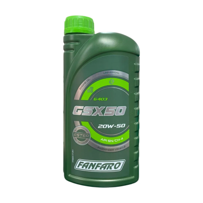 ACEITE SEMISINTETICO GSX-50 SAE 20W-50 API SN/CH-4 (1 LT ) FANFARO